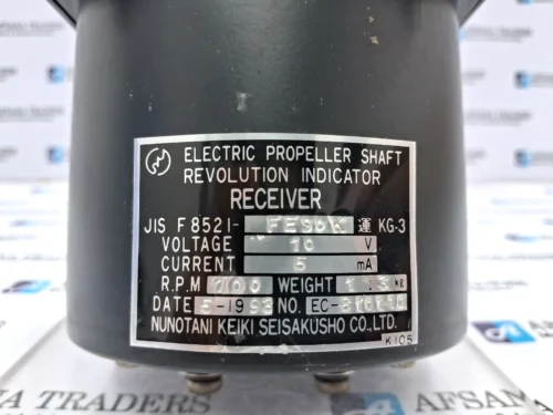 NUNOTANI KEIKI FE90K PROPELLER SHAFT REVOLUTION INDICATOR RECEIVER KG-3 - Image 7