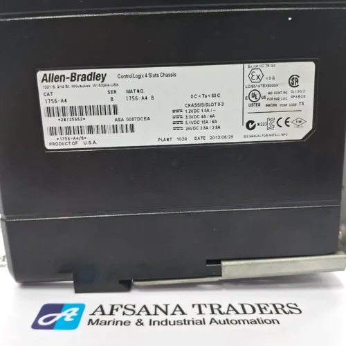 ALLEN-BRADLEY 1756-A4 CONTROLLOGIX 4 SLOTS CHASSIS RACK 1756-A4 B - Image 7