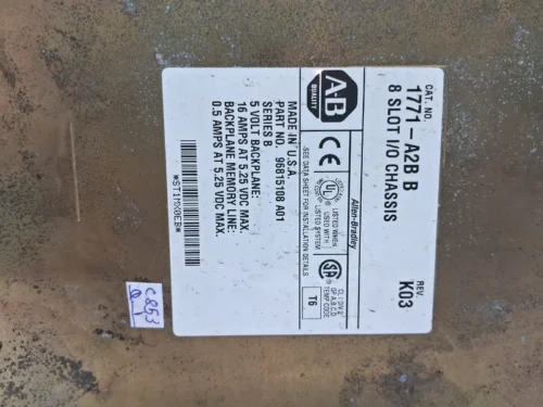 ALLEN-BRADLEY 1771-A2B B 8 SLOT CHASSIS RACK 96815108 A01 - Image 9