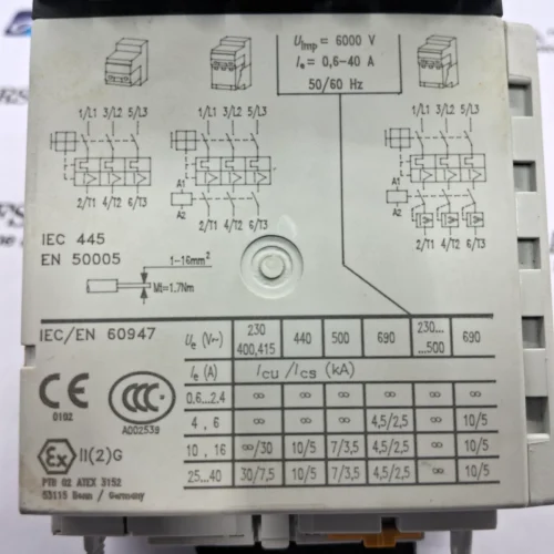 MOELLER PKZ 2 MANUAL MOTOR PROTECTOR - Image 10