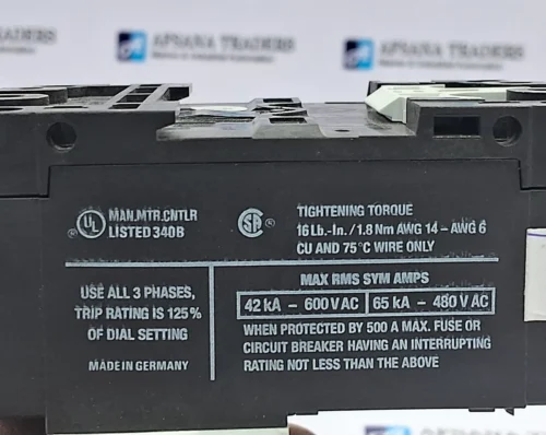MOELLER PKZ 2 MANUAL MOTOR PROTECTOR - Image 8