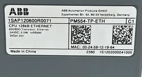 ABB | PM554 | PM554-TP-ETH | C1 | 1SAP120600R0071 | PLC MODULE - Image 7