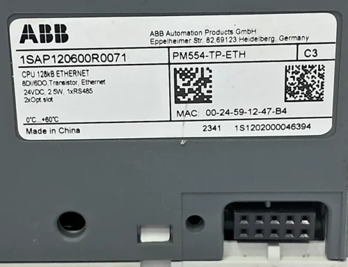 ABB | PM554 | PM554-TP-ETH | C3 | 1SAP120600R0071 | PLC MODULE - Image 7