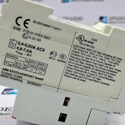 ABB MS 325 MANUAL MOTOR STARTER 690V~ - Image 8