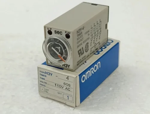 OMRON H3Y-4 0 TO 60 SEC TIMER 110V AC