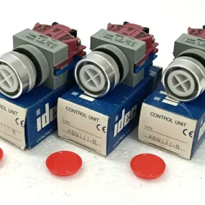 IDEC IZUMI CORP ABW111-R AC 125V 5A, AC300V 3A CONTROL UNIT 3X LOT