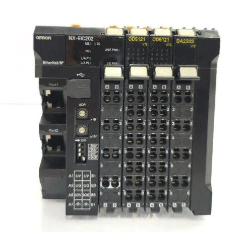 OMRON NX-EIC202 MODULE WITH MODELS OD5121, DA2203, NX-END01