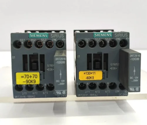 SIEMENS SIRIUS 3RT2016-1BB42 POWER CONTACTOR LOT OF 2X