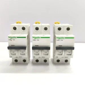SCHNEIDER ELECTRIC IC60N C 6A MINIATURE CIRCUIT BREAKER LOT OF 3X
