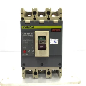HYUNDAI UCB 100 R MOLDED CASE CIRCUIT BREAKER 75A 3POLE