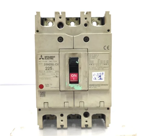 MITSUBISHI ELECTRIC DSN250-CV NO-FUSE SWITCH 225A 3POLE