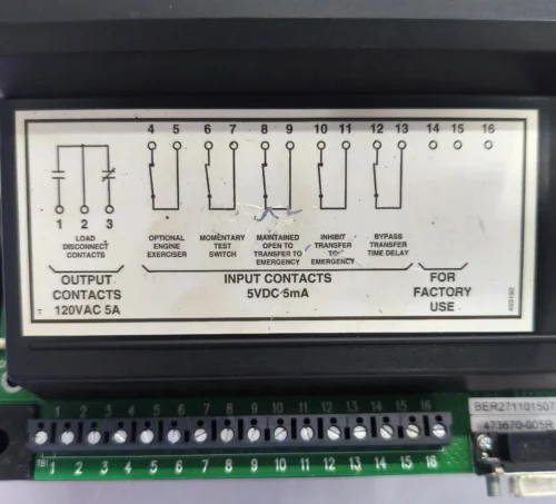 ASCO SERIES 300 AUTOMATIC TRANSFER SWITCH D00300C30230K1X0 230AMPS 473708 - Image 11