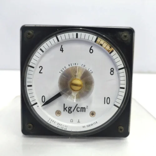 TOYO KEIKI DVF-11 PRESSURE INDICATOR KG/CM2 0 TO 10