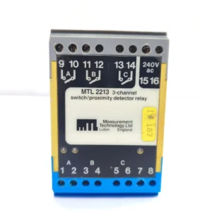 MEASUREMENT TECHNOLOGY LTD MTL 2213 3-CHANNEL SWITCH/PROXIMITY DETECTOR RELAY