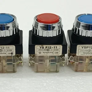 YONGSUNG ELECTRIC YS P12-11 250V 6A PUSH BUTTON 3X LOT