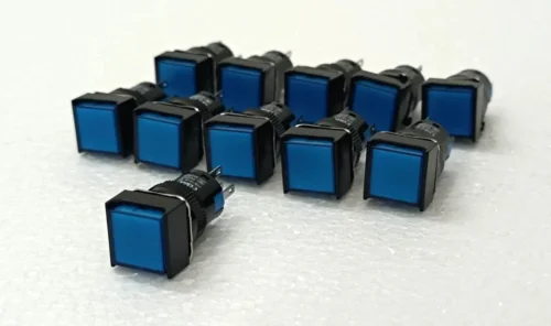 CDOE HB16-A SQUAR PUSH BUTTON BLUE 11X LOT - Image 7