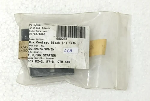 FUJI ELECTRIC SC-4N/5N/6N/7N AUX CONTACT BLOCK