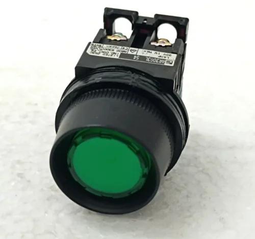 FUJI ELECTRIC AR30G3L LAMP 30V 1W MAX PUSH BUTTON SWITCH CAP COLOR GREEN