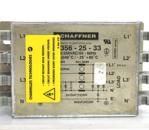 SCHAFFNER 356-25-33 POWER SUPPLY 400/250VAC/50-60HZ - Image 2