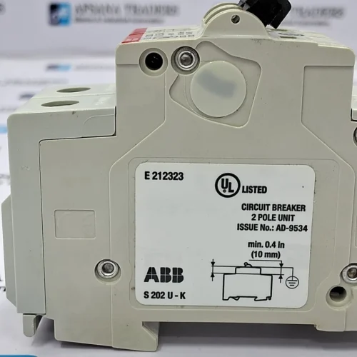 ABB S 202 U CIRCUIT BREAKER K 0.5A 2POLE - Image 13