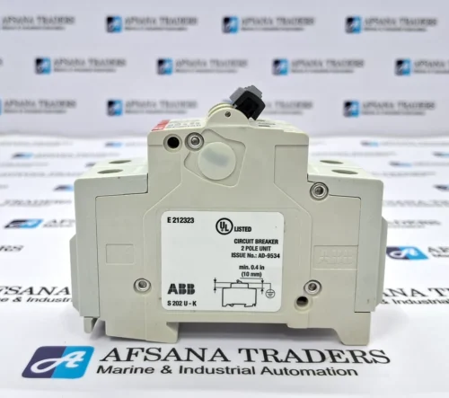 ABB S 202 U CIRCUIT BREAKER K 0.5A 2POLE - Image 5