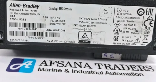 ALLEN-BRADLEY 1756-L82ES GUARDLOGIX 5580 SAFETY CONTROLLER MODULE PN-350573 - Image 7