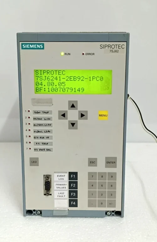 SIEMENS SIPROTEC 7SJ62 OVERCURRENT PROTECTION AND CONTROL 7SJ6241-2EB92-1PC0/FF - Image 6