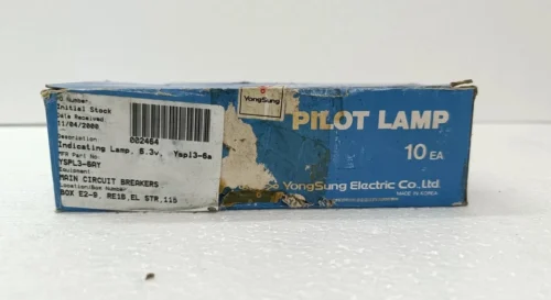 YONGSUNG ELECTRIC YSPL3-06A PILOT LAMP ROUND INDICATOR LIGHT CAP COLOR YELLO 10X - Image 2