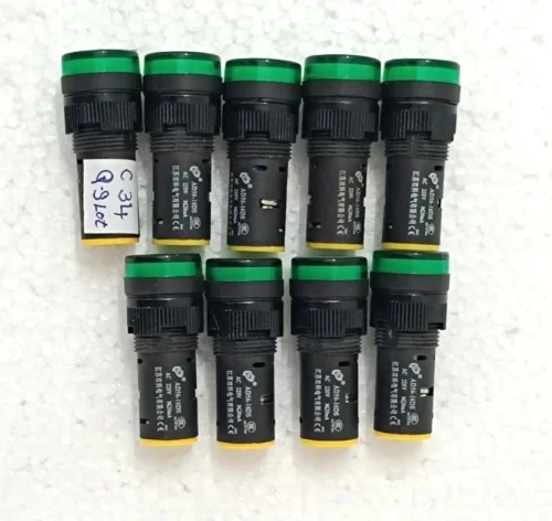 JIANGSU SHUANGKE ELECTRIC AD56-16DS LED INDICATOR AC 220V LOT OF 9X - Image 3