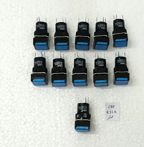 CDOE HB16-A SQUAR PUSH BUTTON BLUE 11X LOT - Image 3