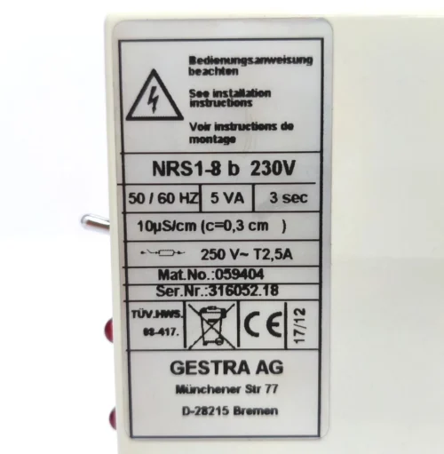 FLOWSERVE | GESTRA AG | NRS 1-8 | NRS1-8 B | 230V | LEVEL CONTROL SWITCH - Image 10