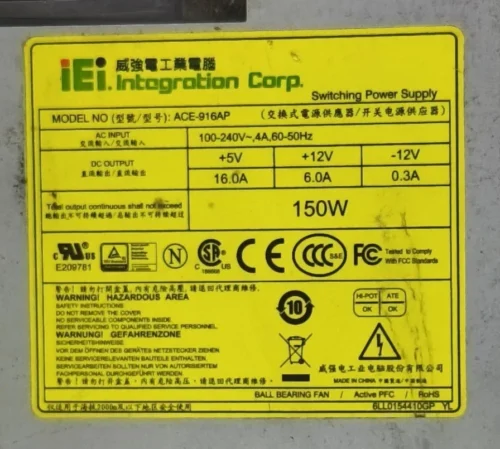 IEI.INTAGRATION ACE-916AP SWITCHING POWER SUPPLY - Image 8