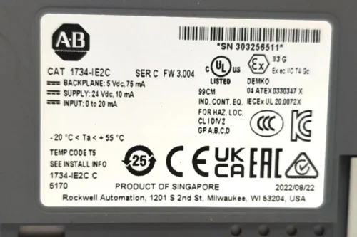 ALLEN-BRADLEY 1734-IE2C ANALOG INPUT MODULE - Image 9