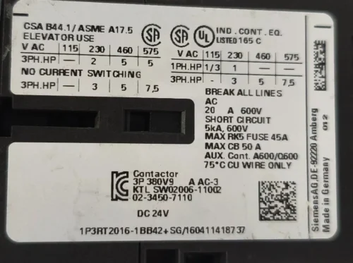 SIEMENS SIRIUS 3RT2016-1BB42 POWER CONTACTOR LOT OF 2X - Image 14