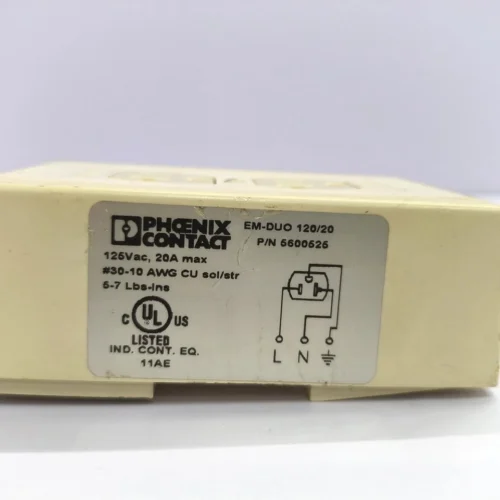 PHOENIX CONTACT EM-DUO 120/20 MODULE 5600525 - Image 6