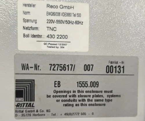 BOLLFILTER EWG89/336 | 430 2200 | 1555.009 | PROTECTION SYSTEM PANEL - Image 11