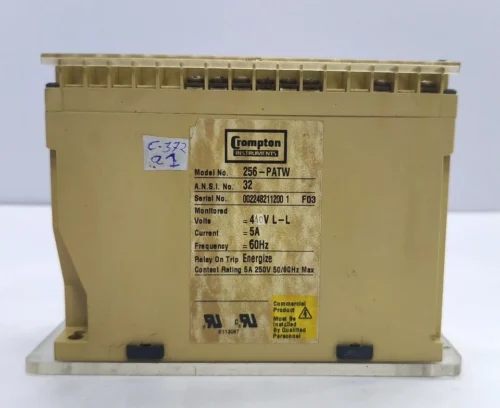 CROMPTON INSTRUMENT 256-PATW PROTECTOR TRIP RELAY 440V - Image 2
