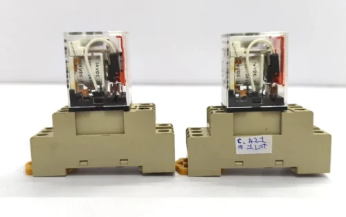 OMRON MY2N-GS RELAY WITH BASE 0851CX 24VDC LOT OF 2X - Image 7