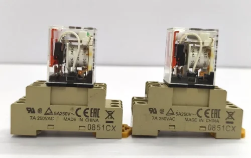 OMRON MY2N-GS RELAY WITH BASE 0851CX 24VDC LOT OF 2X - Image 4