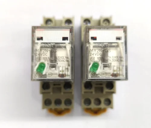 OMRON MY2N-GS RELAY WITH BASE 0851CX 24VDC LOT OF 2X - Image 2