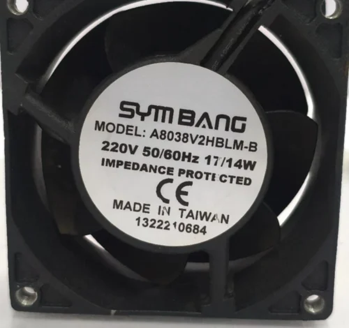 SYMBANG A8038V2HBLM-B FAN LOT OF 2X - Image 7