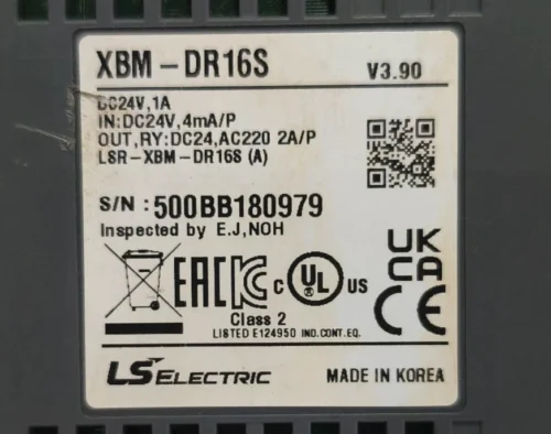 LS XBM-DR16S PLC MODULE V3.90 DC24V 1A - Image 7