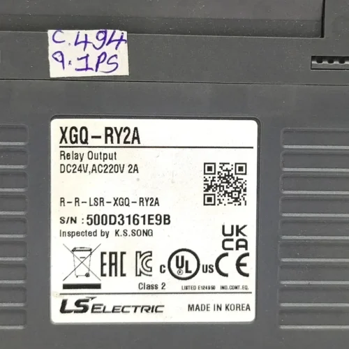 LS XGQ-RY2A RELAY OUTPUT MODULE - Image 8