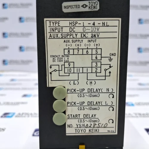 TOYO KEIKI HSP-1-4-HL ALARM SETTER RELAY - Image 7