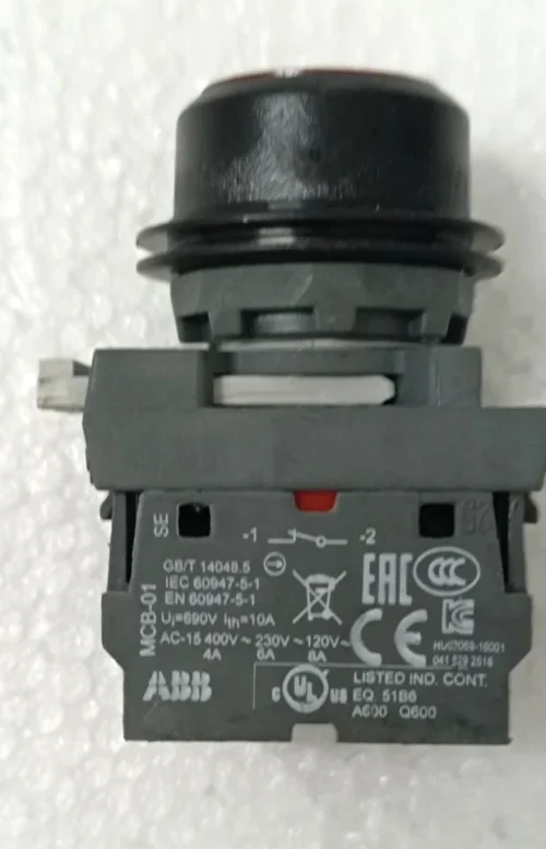 ABB 1YHB00000000843 MCB-01 PUSH BUTTON CAP COLOR RED 5X LOT - Image 5