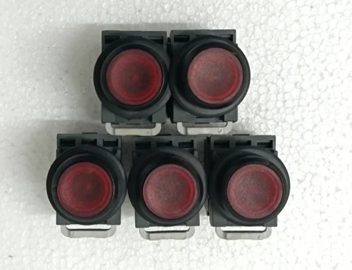 ABB 1YHB00000000843 MCB-01 PUSH BUTTON CAP COLOR RED 5X LOT - Image 2
