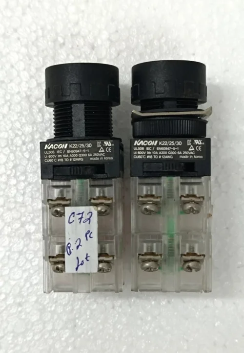 KACON K22/25/30 250VAC 6A CAP COLOR RED 2X LOT - Image 4