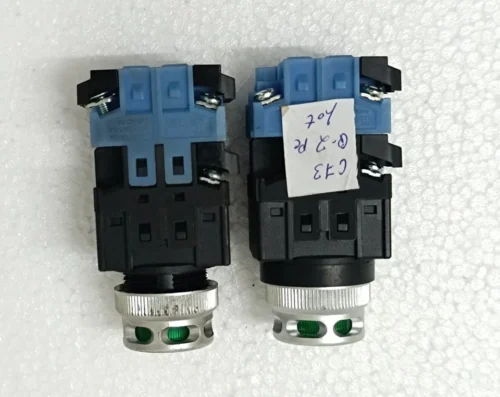KOINO KBL25AP-3C LAMP 24V 1W 250VAC 6A CAP COLOR GREEN 2X LOT - Image 3