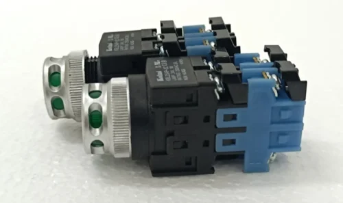 KOINO KBL25AP-3C LAMP 24V 1W 250VAC 6A CAP COLOR GREEN 2X LOT - Image 2