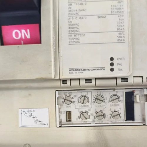 MITSUBISHI NF800-SEW DSN800-CS NO-FUSE BREAKER WITH MOTOR OPERATOR CONTROL - Image 18